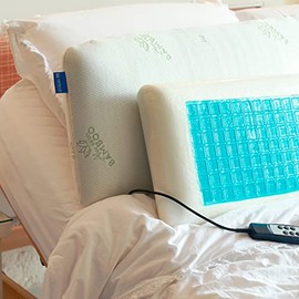 Almohada Ergonómica Memory Foam  Almohada Ortopedica Fría para Dormir  Cool Gel Refrescante  Antiácaros Hipoalergénica (King Size Tempcontrol)