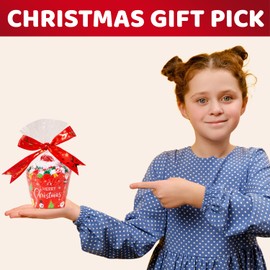 HAPPYPOP Christmas Gifts Stocking Socks for Kids - Secret Santa Gifts, Fuzzy Elf Socks for 4-6 Years Old Little Girls Boys, Xmas Stocking Stuffers