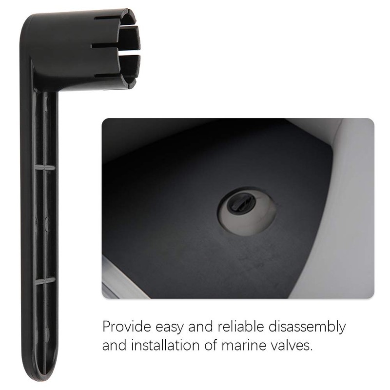 Drfeify Boat Intake Valve Wrench, Plastic Dinghy Kayak Wrench Playing