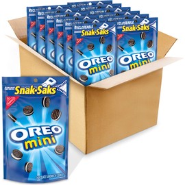 Oreo Mini Chocolate Sandwich Cookies, 8 Oz, Pack of 12