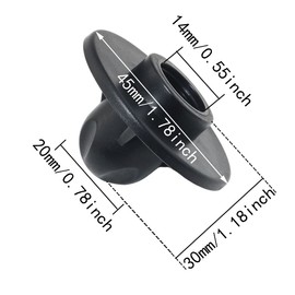 ITROLLE 4PCS 14mm Diameter Ultralight Portable Camping Chair Big Feet an ti-Sink Disc for Shock Cord Chairs on Soft Surfaces