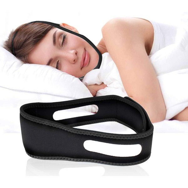 CTWOA Anti Snoring Chin Strap Anti Snoring Device Adjustable Universal
