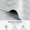 PiccoCasa 100GSM Microfiber Striped Bed Fitted Sheet, 16 Inch Deep