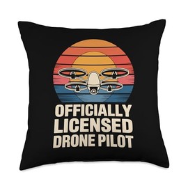 Drone Pilot for a Drone Pilot Throw Pillow