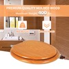 Angel Shield Durable Wood Veneer Natural Toilet Seat Metal Hinged