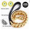 DO&G Gold Plated Cuban Link Chain 3 Ft Leash Xtra