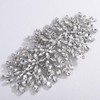 Lenjicons Bridal Rhinestone Hair Comb Large Rhienstone Wedding Headpiece Handmade