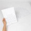 Pack of 10 Calendar 2025 Planner UK A4 Blanks White