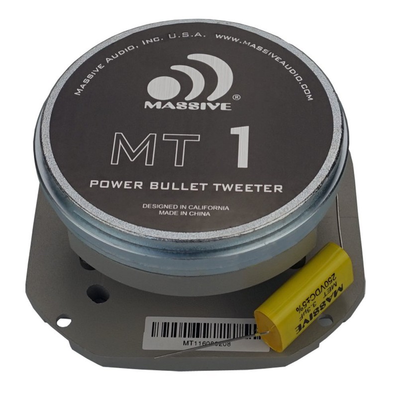 Massive Audio MT1V2 3.5" Power Bullet Tweeter | 4 Ohm,