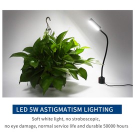S SHUN CAN DA Led Magnetic Work Light 21 LEDs 300mm Flexible Gooseneck lamp 500 Lumens 120 Volt for Sewing Machine Lathe Milling Drill Press Industrial Lighting