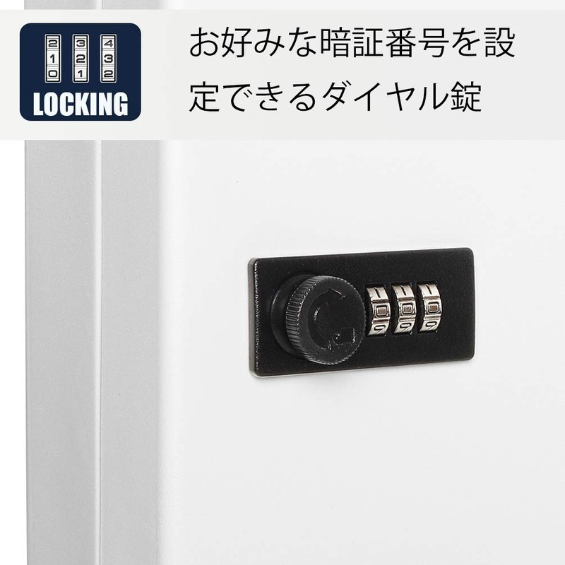 Jssmst Handheld Safe Key Box Key Storage Compact Wall Mount