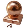 3.5" Copper Ball Post Cap - Fits 3.5" x 3.5"