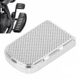 Unbranded Motorcycle Chrome Brake Pedal Pad Cover For Harley Tour Road Glide Classic FLTC