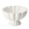 Pedestal Decorative Bowl Home Decor, 8" Footed Ruffle Fruit Bowl
