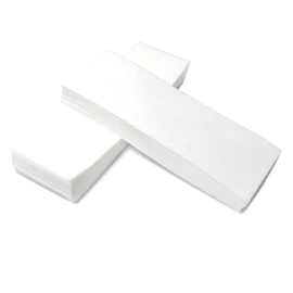 100Pcs Professional Non-Woven Bikini & Facial Wax Strips - Soft Wax Paper for Women & Men, 7x20cm