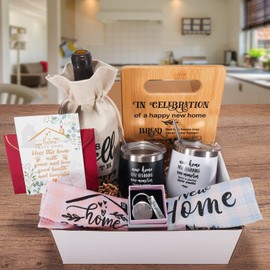 House Warming Gifts New Home, Best Housewarming Gift 2025 Basket for Couple Women Men Homeowner, Perfect New Home Gift Ideas for Neighbor, Closing Gifts for House Buyers, First Apartment Present Set