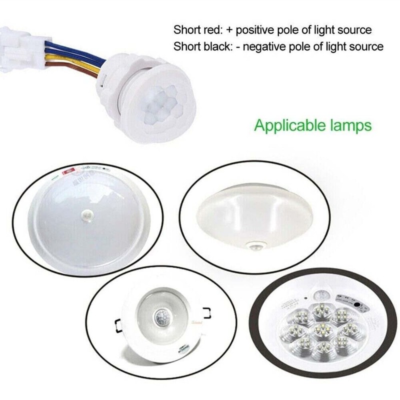 5/10Pcs PIR Infrared Motion Sensor Detector Smart Switch 110V Light
