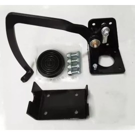 espeedpro21 1932 Ford Car Frame Mount Brake Pedal Arm Bracket Assembly Black Powder Coated