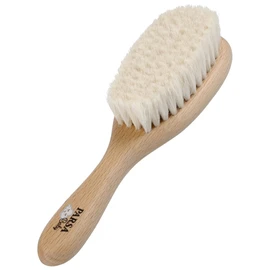 Parsa Baby Hair Care Brush with Goat Hair Made of FSC® Certified Beech Wood for the Care of Fine Baby Hair and Sensitive Scalp