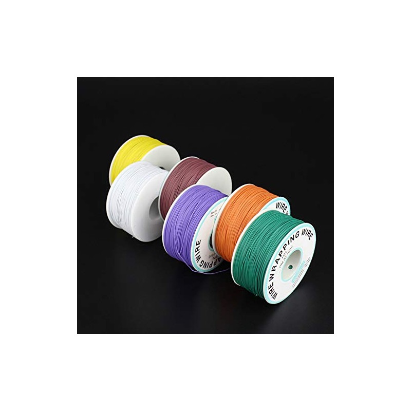 YXQ 0.25mm Dia Wire-Wrapping Wire Red 305M 30AWG Type Tinned