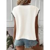 Summer Tops for Women 2025 Trendy Casual Cap Sleeve Knitted