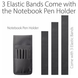 Diodrio Pen Holder, Pencil Holder, Pen Sleeve Case for Hard Cover Journals, Notebooks,