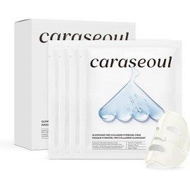 caraseoul Glowganic Pro Mascarilla de Hidrogel con Colágeno Vegano 4 uds
