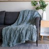 TOONOW Faux Fur Blanket Full Size,70''x78'',Ultra Soft Fluffy Blanket,Cozy Fuzzy