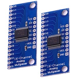Hailege 2pcs CD74HC4067 CMOS 16 Channel Digital Analog Multiplexer Breakout Module for Arduino