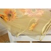 Ufurty Sunflower Window Curtain, 2PCS Sun Flower Floral Voile Sheer