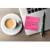 Sticky Notes - 12 Pads Bright Assorted Coloured Removable 76x76mm