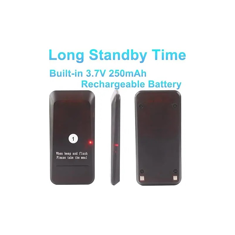 New Restaurant Pager System Pagers Black and White Wireless Calling