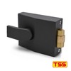 TSS Modern Style Rollerbolt Nightlatch, 60mm Backset, Push Pull Action