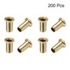 uxcell Hollow Rivet,4mm x 8mm Through Hole Copper Hollow Rivets