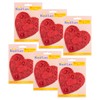 Hygloss 4-Inch Metallic Red Heart-Shaped Paper Doilies - Perfect for