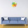 GRAVURZEILE Splash Love Wooden Wall Clock, 100% Silent, No Ticking,