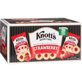 Knott's Bite Size Cookies, Strawberry Shortbread, 2oz, 36-count