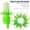 12 PCS Bottle Pourers And 12 PCS rubber pourers dust