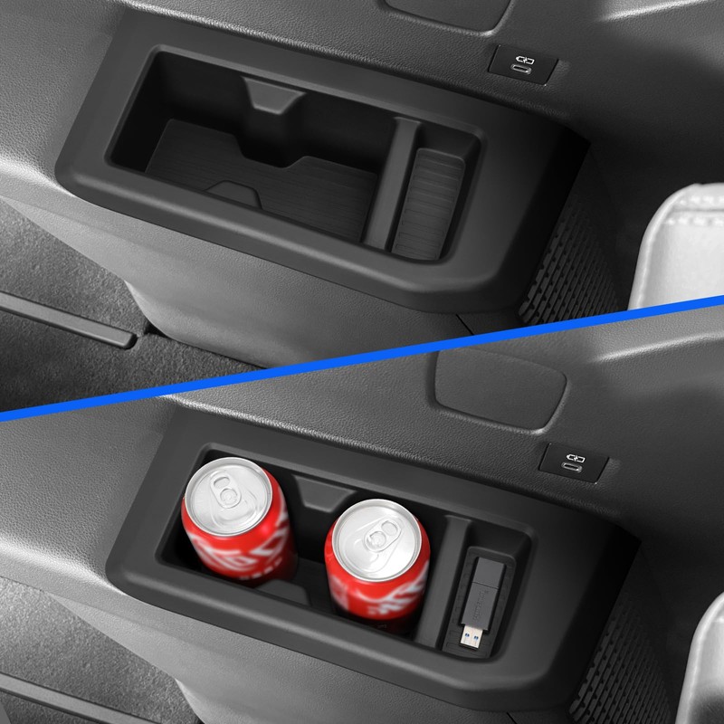 SMABEE 2PCS Rear Cup Holder Inserts for 2024 2025 Toyota