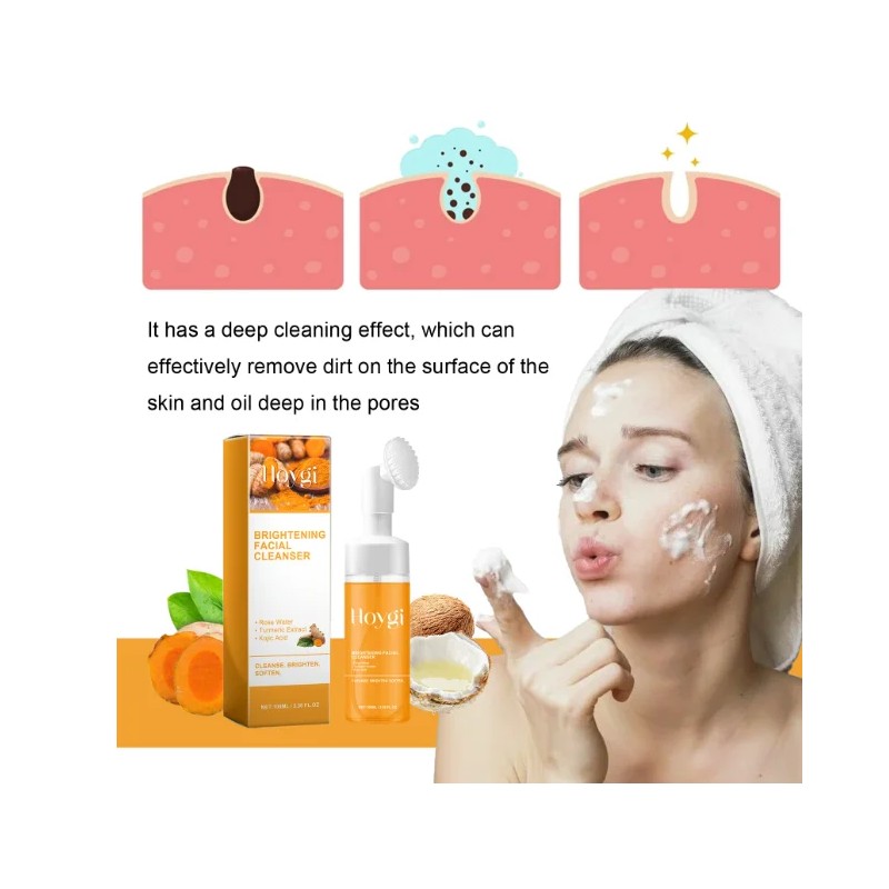 US Store Turmeric Liquid Face Cleanser Pore-Shrinking Deep Cleansing Moisturizernet