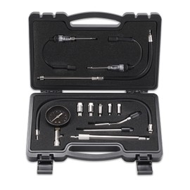 Lichamp 12pcs Compression Tester Adapter Kit with Spark Tester, Automotive Engine Cylinder Leak Down Compression Test Motor Pressure Gauge