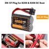 VICMILE 7.4V 1200mah Li-ion Battery 2S 15C RC Boat Batteries