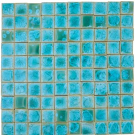 Yuvori Handmade Ceramic Mosaic Tiles 2cm 0.5kg DIY Traditional Chinese Qinghua and Modern Styles Interior Decoration DIY Art Projects in Bathrooms Kitchen Living Room (05)