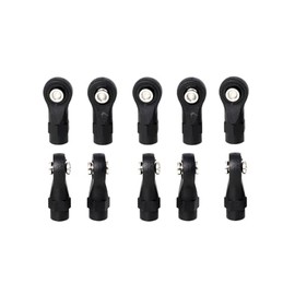 LCX Racing 1/10th RC Crawler Car Nylon Rod Ends Set 10pcs M4 Ball Joint for Traxxas TRX4 TRX6 Axial SCX10 SCX10 II SCX10 III UTB10 Capra RBX10 AXP8, Upgrades Parts Accessories (Standard Rod Ends)