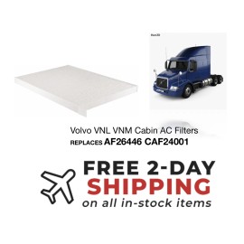 RH FILTERS Volvo VNM VNL Cabin AC filter replaces SemiTruck AF26446 CAF24001,PA468