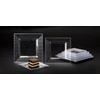 Party Essentials N154021 Honeycomb Square Plates, 10.75", Clear (Pack of