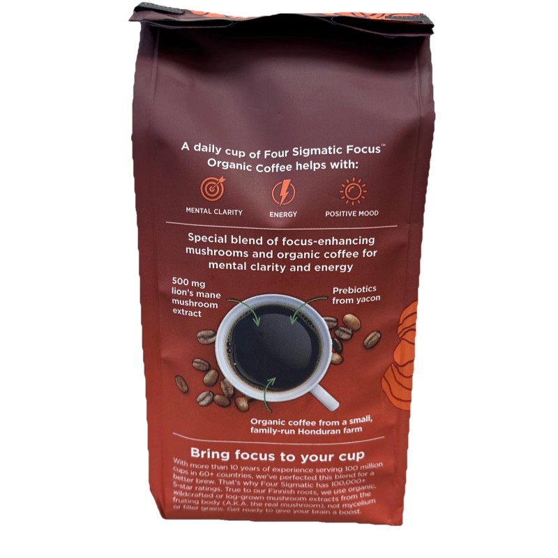 Four Sigmatic Focus Coffee ORGANIC Lions Mane & Yacon Dark