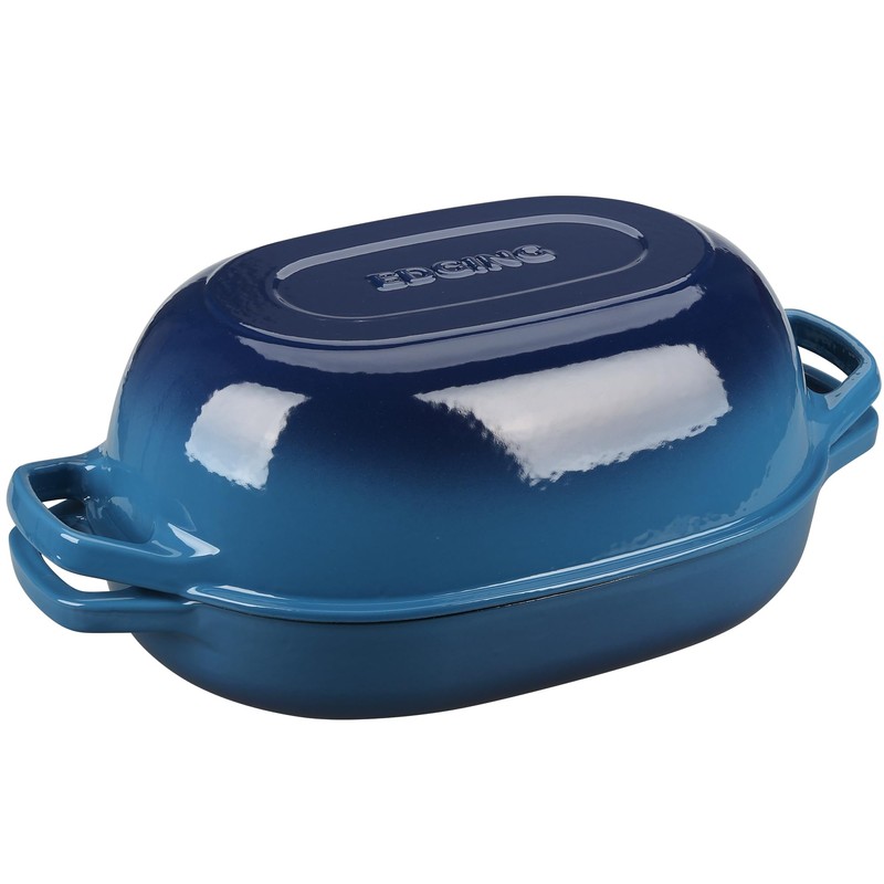 EDGING CASTING Enameled Cast Iron Dutch Oven Pot with Lid,
