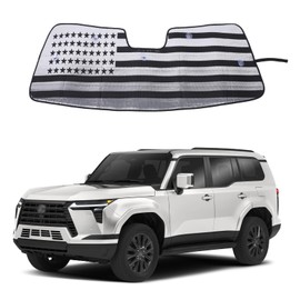 Bekantogy Car Windshield Sun Shade Fit Compatible with Le-xus GX 550 2024-2025 Windshield Sunscreen Heat Shield Front Windshield Sun Shade Folding Sunshade UV Protection (Grey)