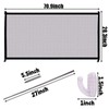 70.9"x28.3" Pet Gate,Baby Gate,Magic Gate Portable Folding mesh gate Safe